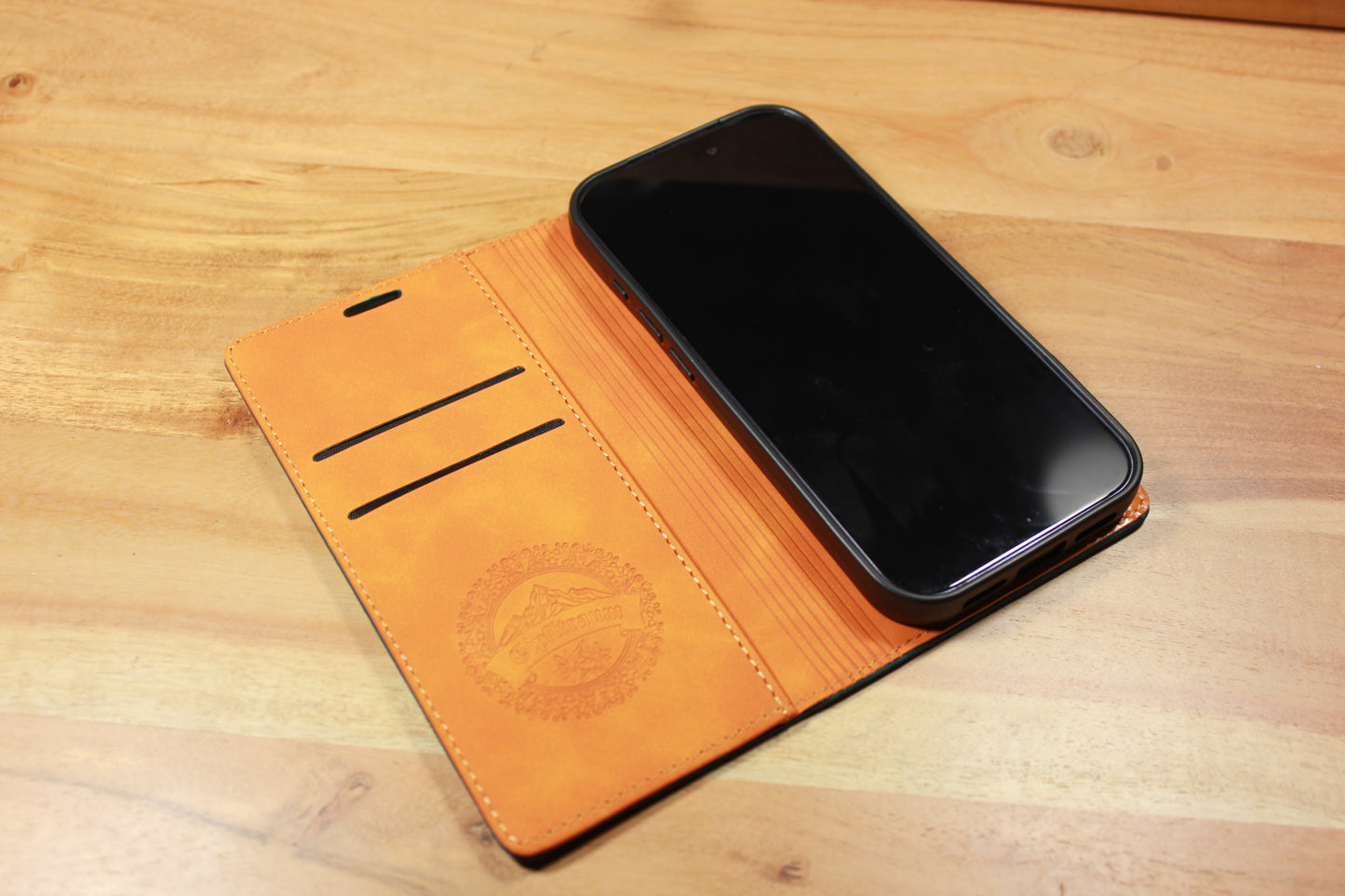 Kunstleder Flip-Case Blau passend für Iphone 17 pro